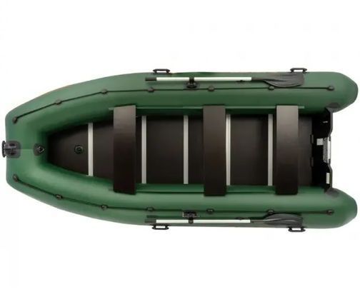 Kolibri KM-400DSL green motor keel inflatable boat + plywood deck