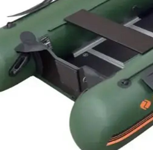 Kolibri KM-400DSL green motor keel inflatable boat + plywood deck