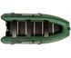 Kolibri KM-400DSL green motor keel inflatable boat + plywood deck