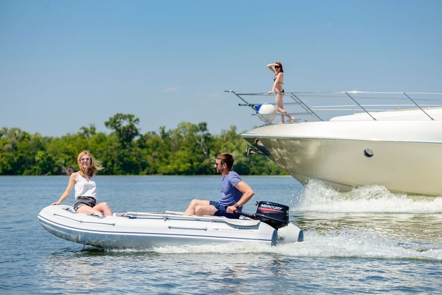 Kolibri KM-360DXL motor keel inflatable boat + aluminum hull