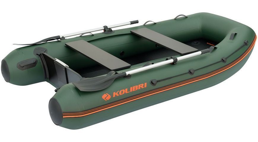 Kolibri KM-300XL green motor inflatable boat + Air-Deck