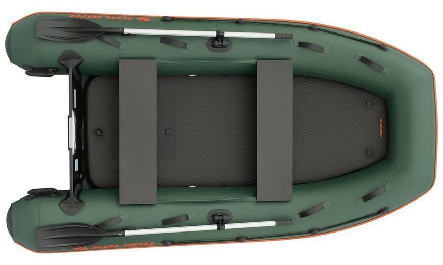 Kolibri KM-300XL green motor inflatable boat + Air-Deck