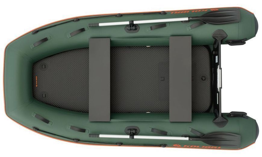 Kolibri KM-300XL green motor inflatable boat + Air-Deck
