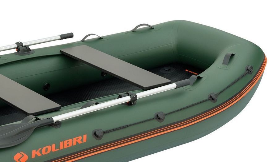 Kolibri KM-300XL green motor inflatable boat + Air-Deck