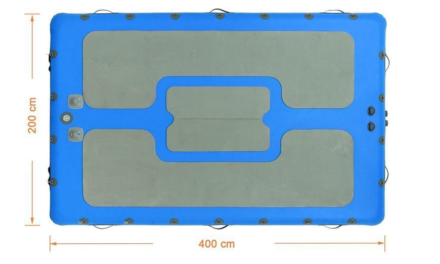 Plataforma de atraque inflable ultramarina Kolibri DK-400