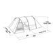 Палатка Easy Camp Galaxy 400 Steel Blue (синяя, 4-местная) (120413)