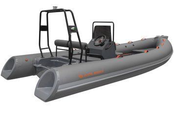 Inflatable boat RIB Kolibri Wing Ultra W500UT, light gray