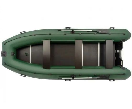Kolibri KM-450DSL green motor keel inflatable boat + plywood pail