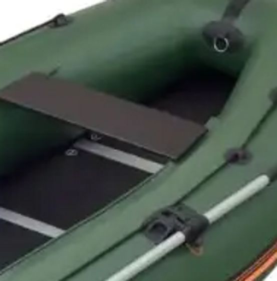 Kolibri KM-450DSL green motor keel inflatable boat + plywood pail