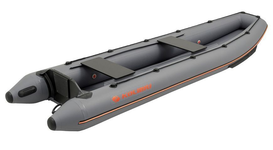 Kolibri KM-390C inflatable canoe, dark gray