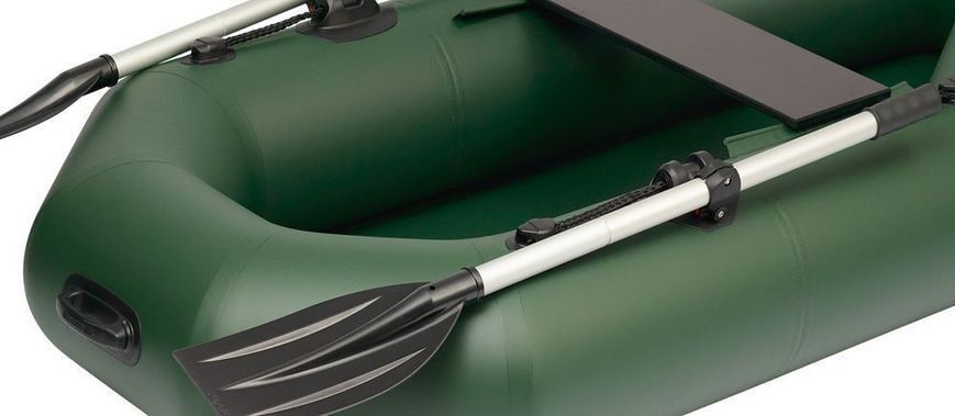 Kolibri K-190 green inflatable rowing boat, without deck