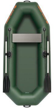 Kolibri K-230 green inflatable rowing boat, without deck