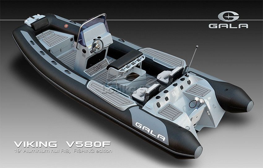 GALA Viking Fishing V580F RIB (Гала Викинг РИБ В580Ф) надувная лодка с алюминиевым дном