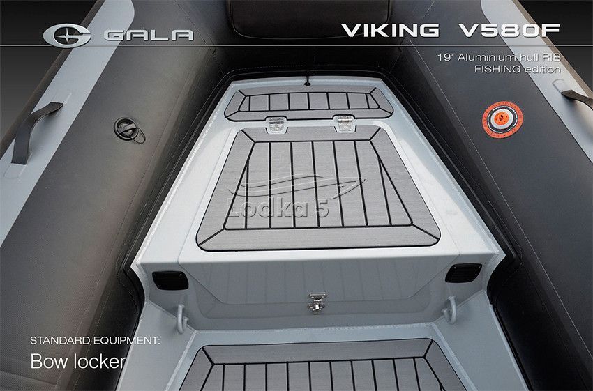 GALA Viking Fishing V580F RIB (Гала Викинг РИБ В580Ф) надувная лодка с алюминиевым дном