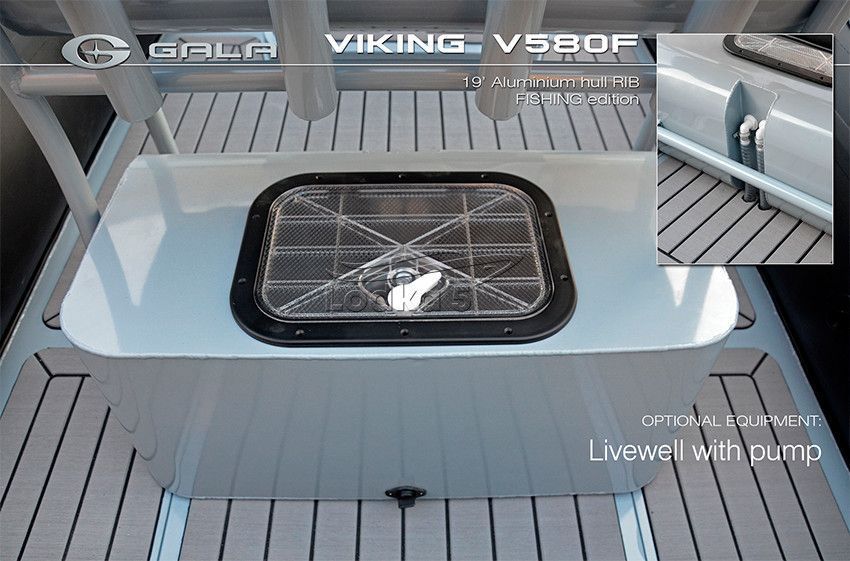 GALA Viking Fishing V580F RIB (Гала Викинг РИБ В580Ф) надувная лодка с алюминиевым дном