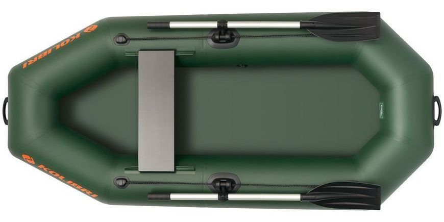 Kolibri K-230 (Kolibri K-230) barca a remi gonfiabile verde, senza ponte Kolibri K-230 green фото