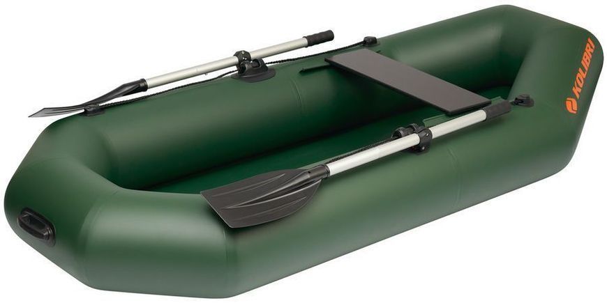 Kolibri K-230 (Kolibri K-230) barca a remi gonfiabile verde, senza ponte Kolibri K-230 green фото