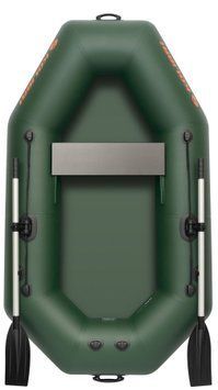 Kolibri K-220T green inflatable rowing boat, without deck