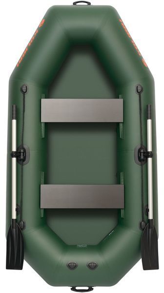 Kolibri K-240T green inflatable rowing boat, without deck
