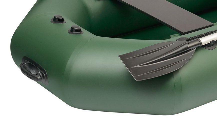 Kolibri K-240T green inflatable rowing boat, without deck
