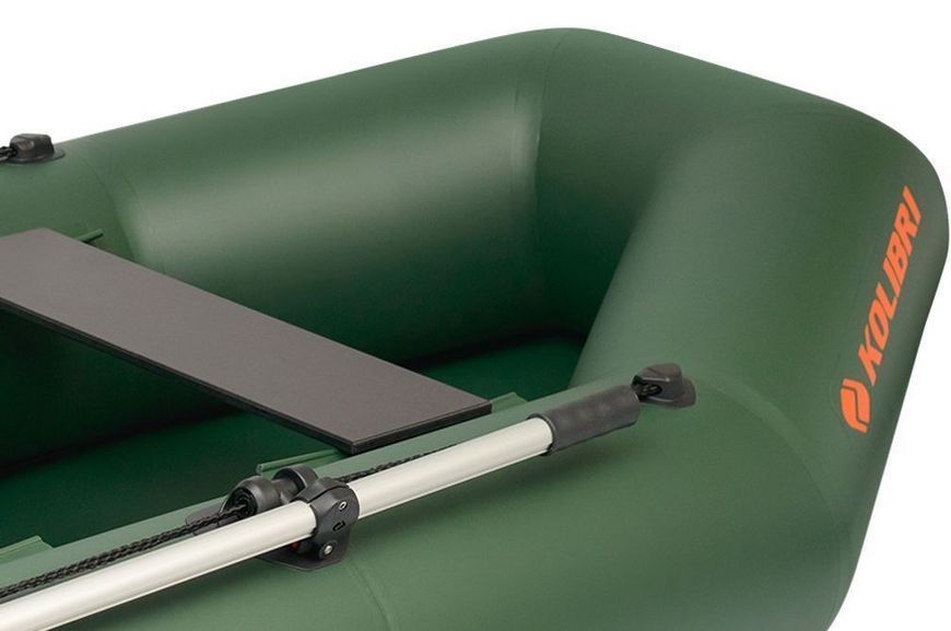 Kolibri K-240T green inflatable rowing boat, without deck
