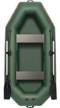Kolibri K-260T green inflatable rowing boat, without deck