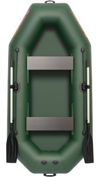 Kolibri K-260T green inflatable rowing boat, without deck