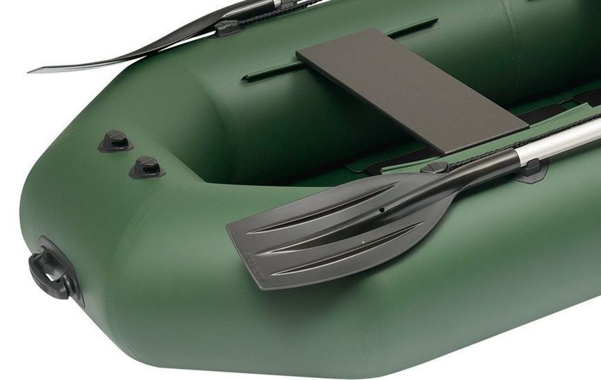 Kolibri K-260T green inflatable rowing boat, without deck