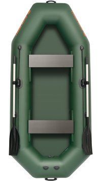 Kolibri K-280T green inflatable rowing boat, without deck