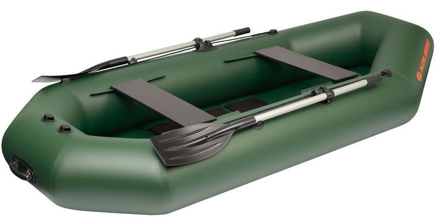 Kolibri K-280T (Kolibri K-280T) barca a remi gonfiabile verde, senza ponte Kolibri K-280T green фото