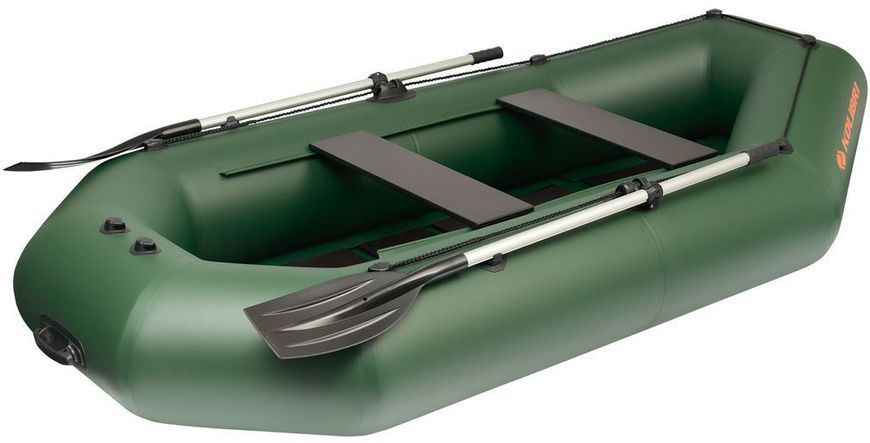 Kolibri K-280CT green inflatable rowing boat, without deck