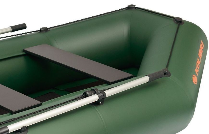 Kolibri K-280CT green inflatable rowing boat, without deck