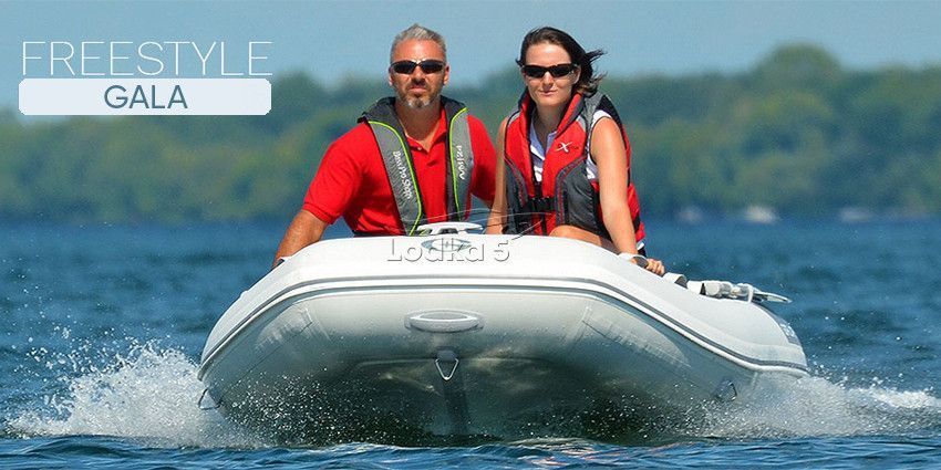 GALA Freestyle F240 (Гала Фристайл Ф240) надувная килевая лодка + алюминиевый пайол