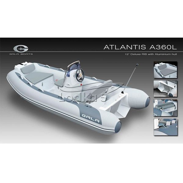 GALA Atlantis Deluxe A360L RIB (Гала Атлантис Делюкс РИБ А360Л) надувная лодка с алюминиевым дном 213398 фото