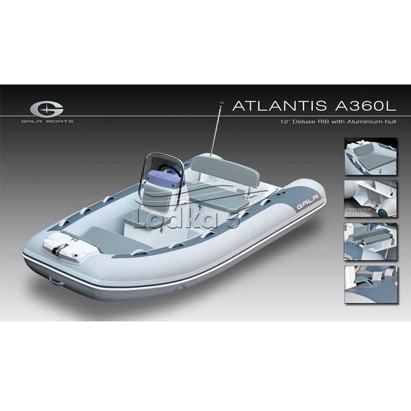 GALA Atlantis Deluxe A360L RIB (Гала Атлантис Делюкс РИБ А360Л) надувная лодка с алюминиевым дном 213398 фото