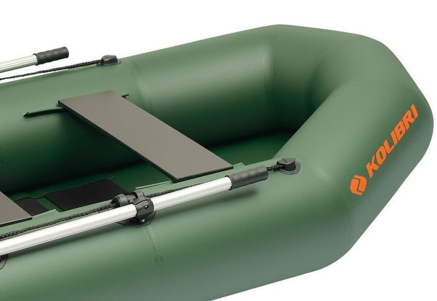 Kolibri K-250T green inflatable rowing boat, without deck