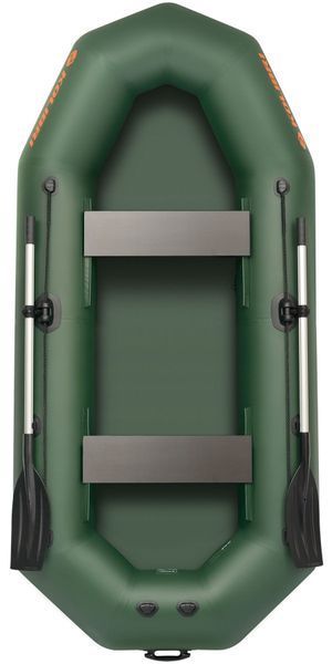 Kolibri K-290T green inflatable rowing boat, without deck