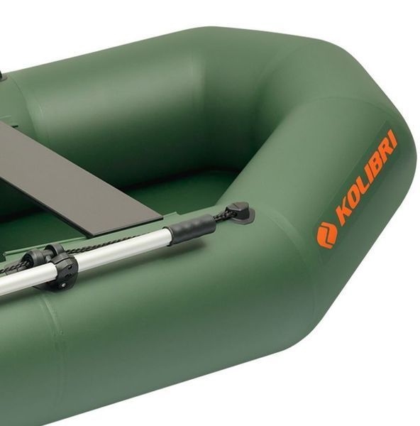 Kolibri K-290T green inflatable rowing boat, without deck