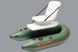 Bateau &agrave; rames gonflable vert Kolibri K-180F avec pont gonflable