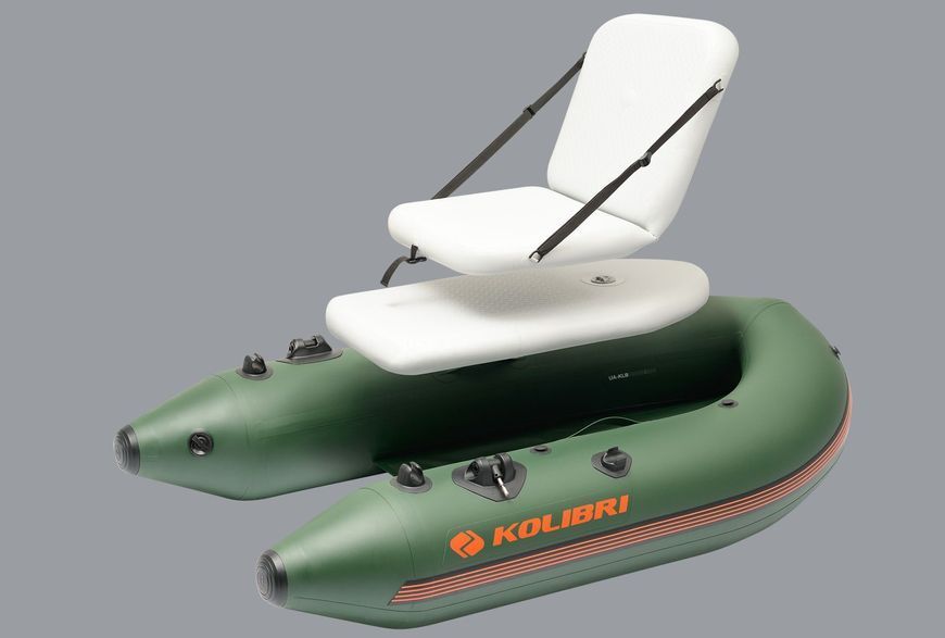 Bateau &agrave; rames gonflable vert Kolibri K-180F avec pont gonflable