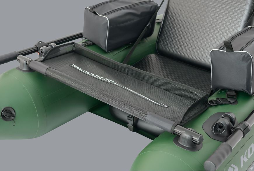 Bateau &agrave; rames gonflable vert Kolibri K-180F avec pont gonflable