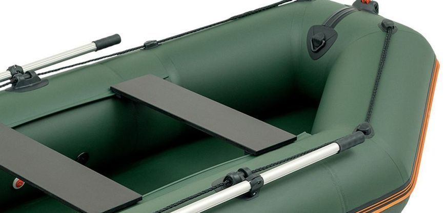 Kolibri KM-260 green motor inflatable boat, without deck
