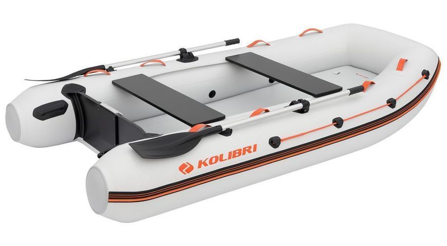 Kolibri KM-300XL light gray motor inflatable boat + Air-Deck