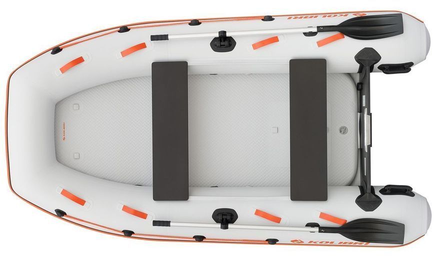 Kolibri KM-300XL light gray motor inflatable boat + Air-Deck