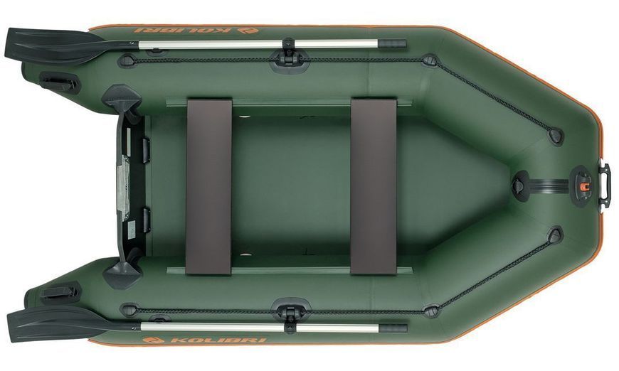 Kolibri KM-260 green motor inflatable boat, without deck