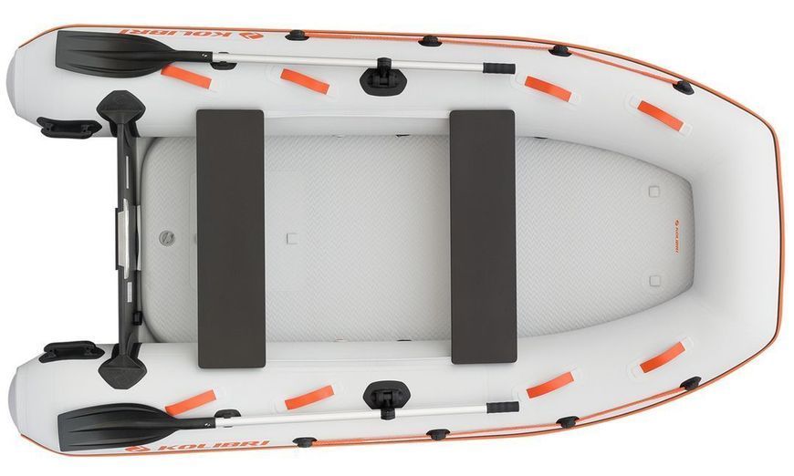 Kolibri KM-300XL light gray motor inflatable boat + Air-Deck