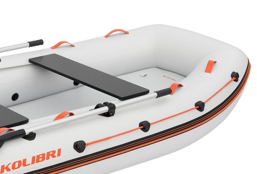 Kolibri KM-300XL light gray motor inflatable boat + Air-Deck