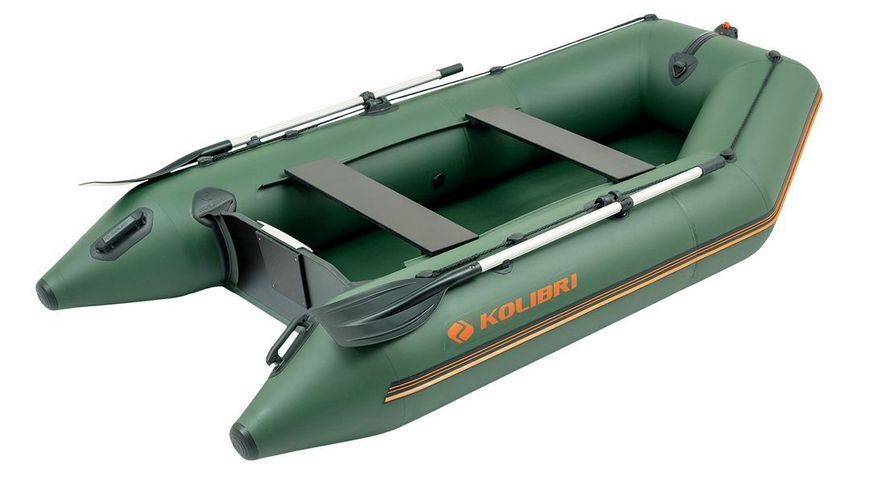 Kolibri KM-280 (Kolibri KM-280) green motor inflatable boat, without deck