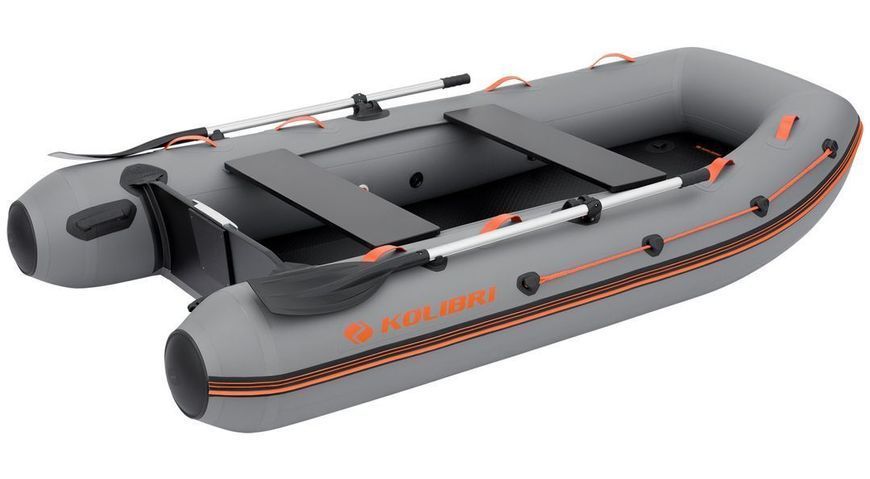 Kolibri KM-300XL dark gray motor inflatable boat + Air-Deck
