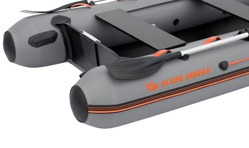 Kolibri KM-300XL dark gray motor inflatable boat + Air-Deck